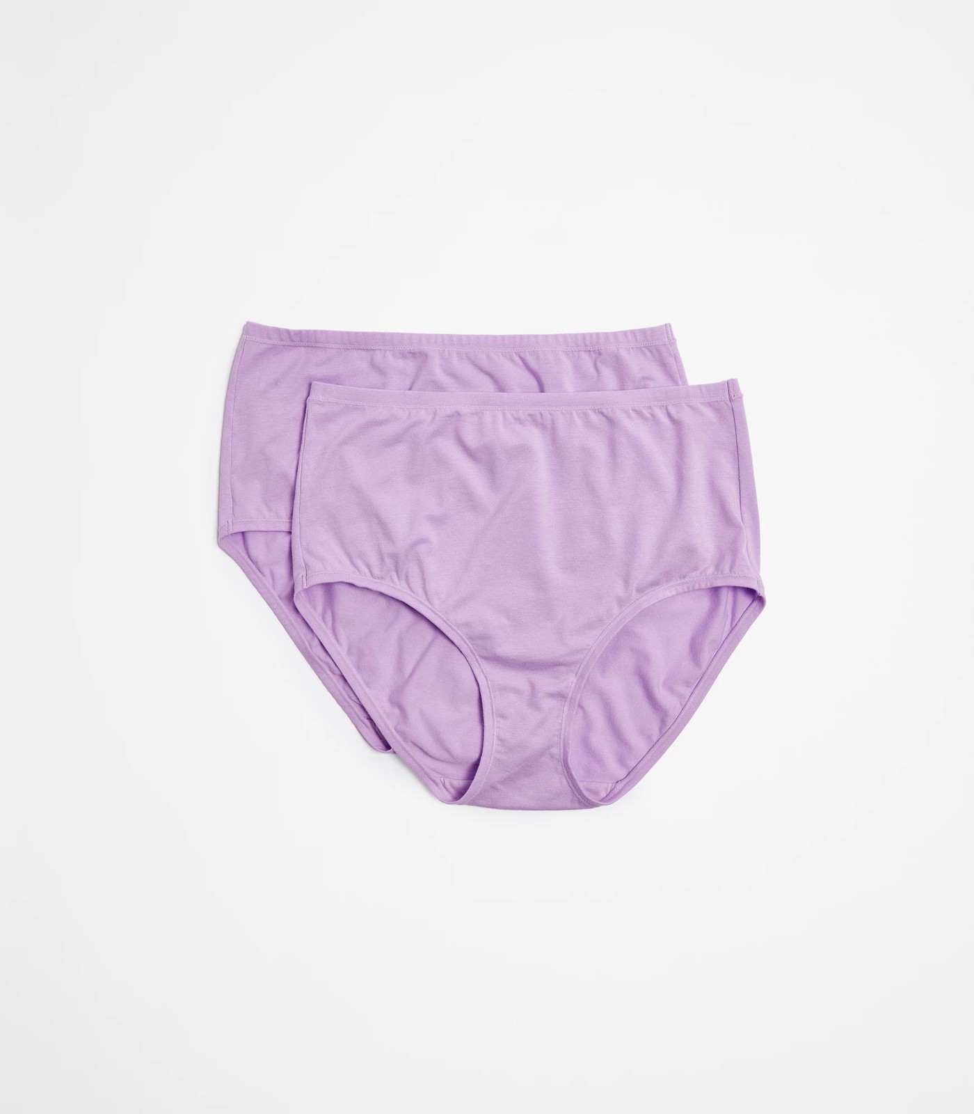 2 Pack Bamboo Full Briefs - Pastel Lilac