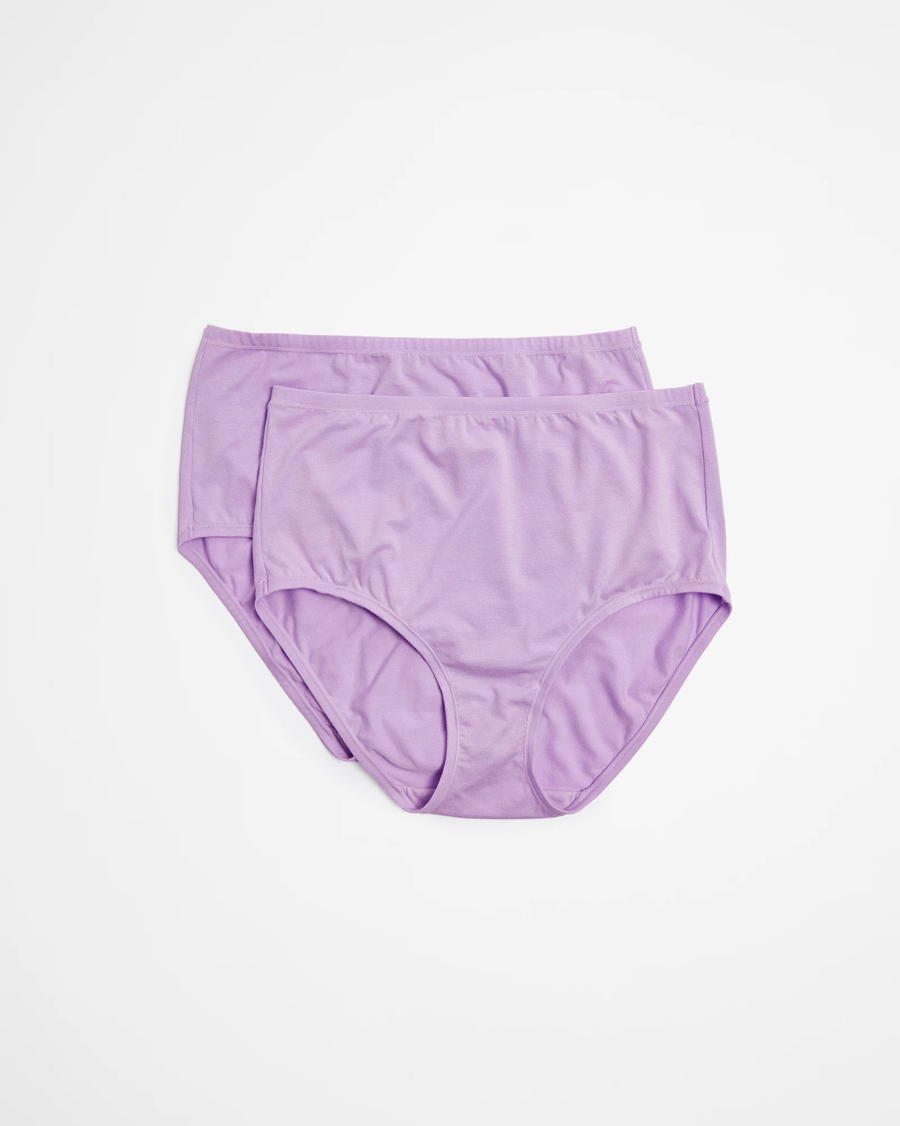 2 Pack Bamboo Full Briefs - Pastel Lilac