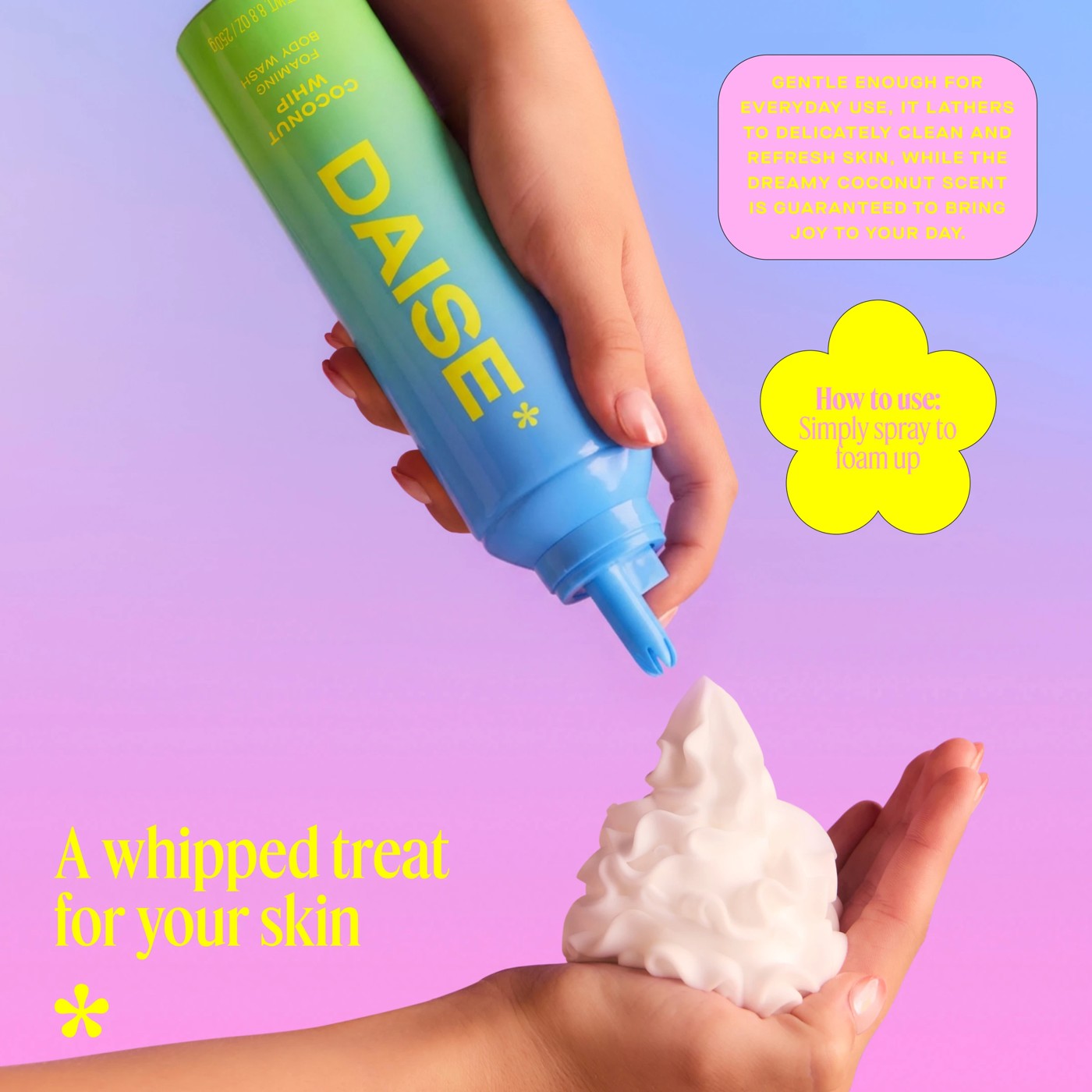 DAISE Foaming Body Wash 250g - Coconut Whip 4 of 5
