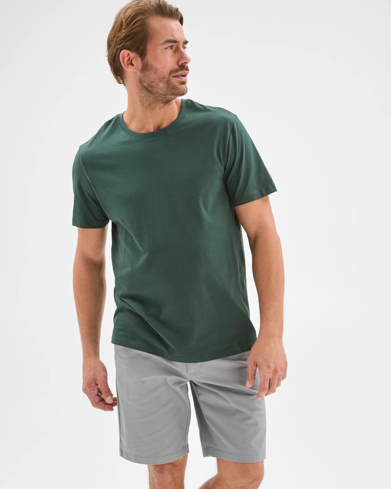 Australian Cotton Regular Chino Shorts - Sharkskin 2 of 5