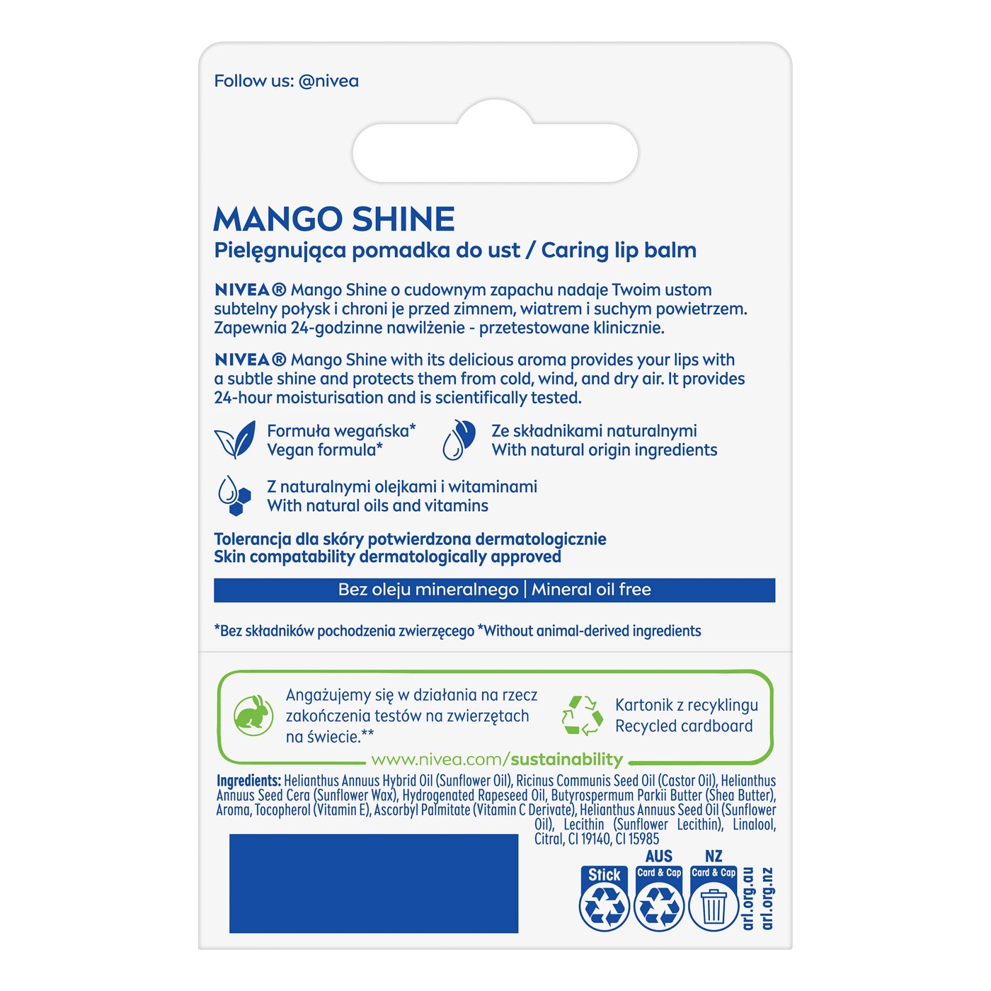 NIVEA Mango Shine Lip Balm - Shea Butter 2 of 5