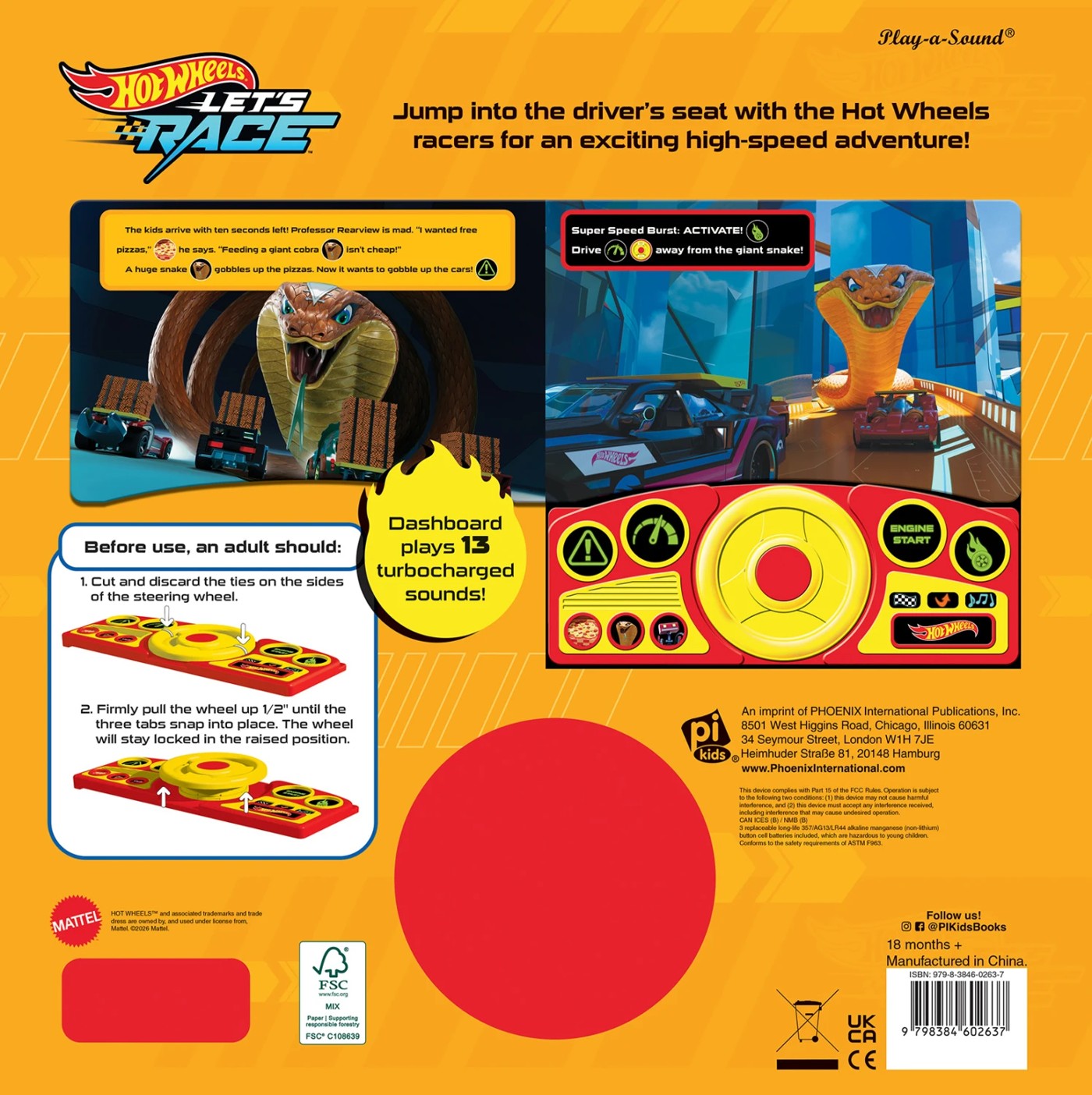 Hot Wheels Let's Race: Pizza to Go, Go, Go! - Sound Book 3 of 5