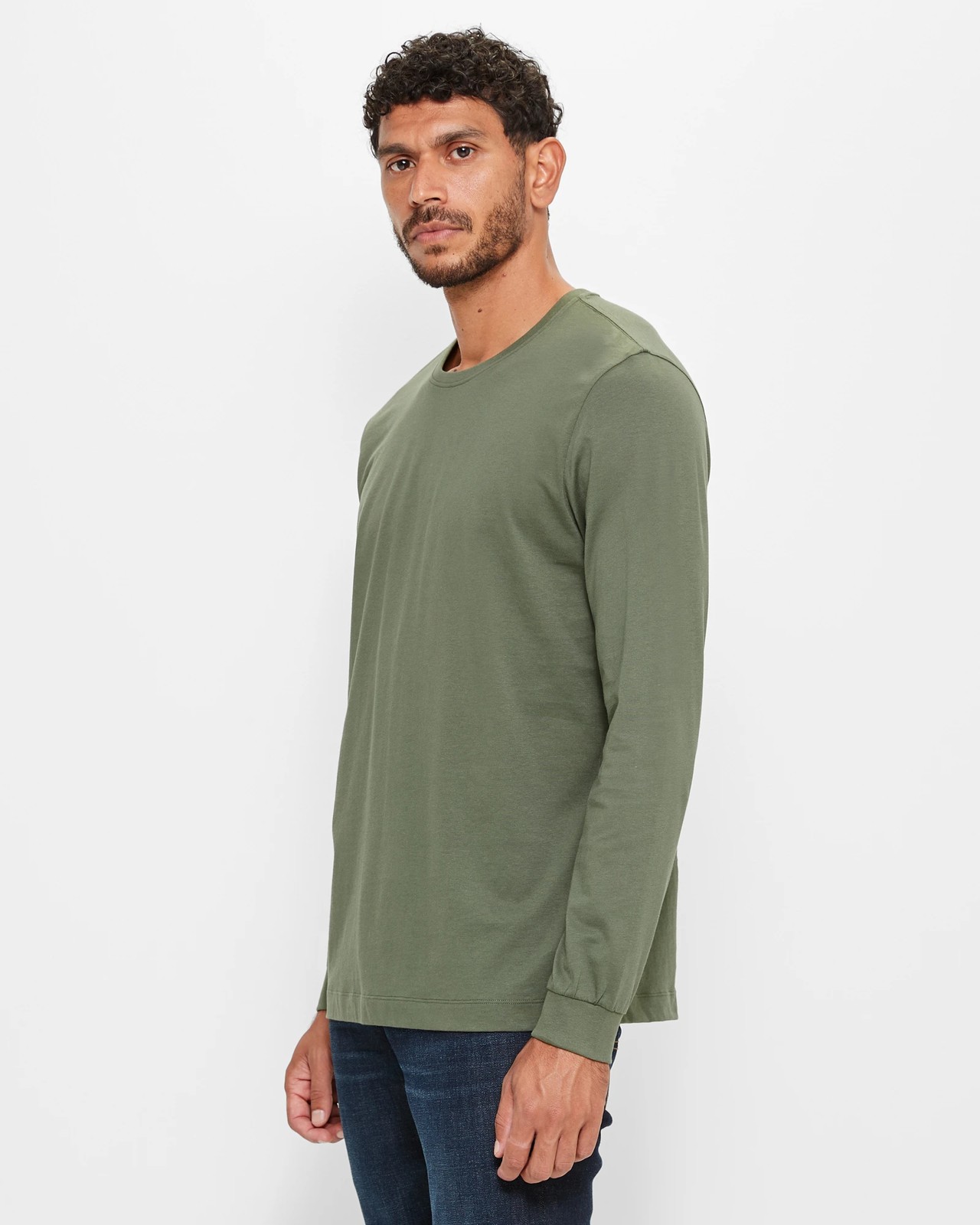 Australian Cotton Long Sleeve T-Shirt - Khaki | Target Australia