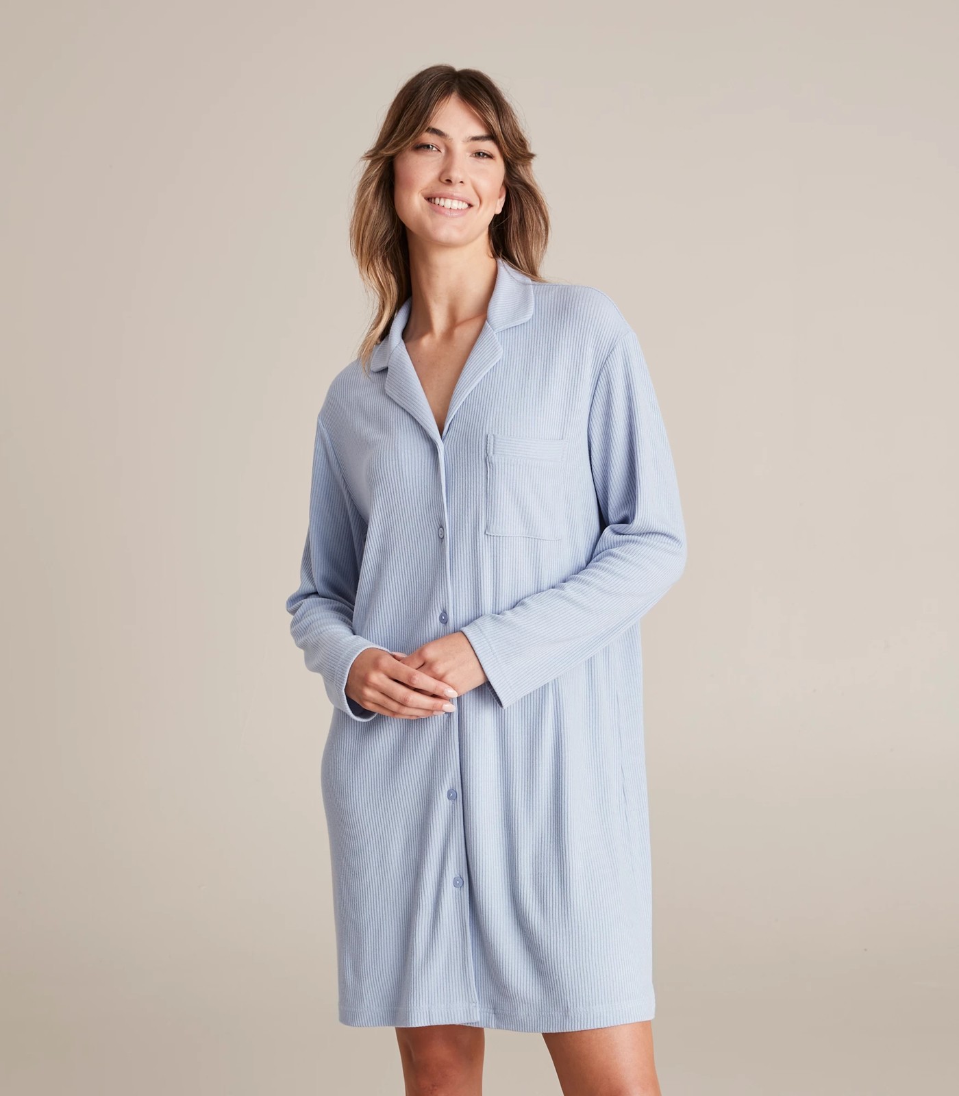 Ribbed Modal Nightgown