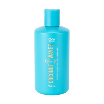 Coconut Waves Summer Solstice Body Wash 300ml, Coconut, Hazelnut and Vanilla - OXX Bodycare