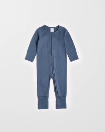 Organic Cotton Baby Pointelle Zip Coverall
