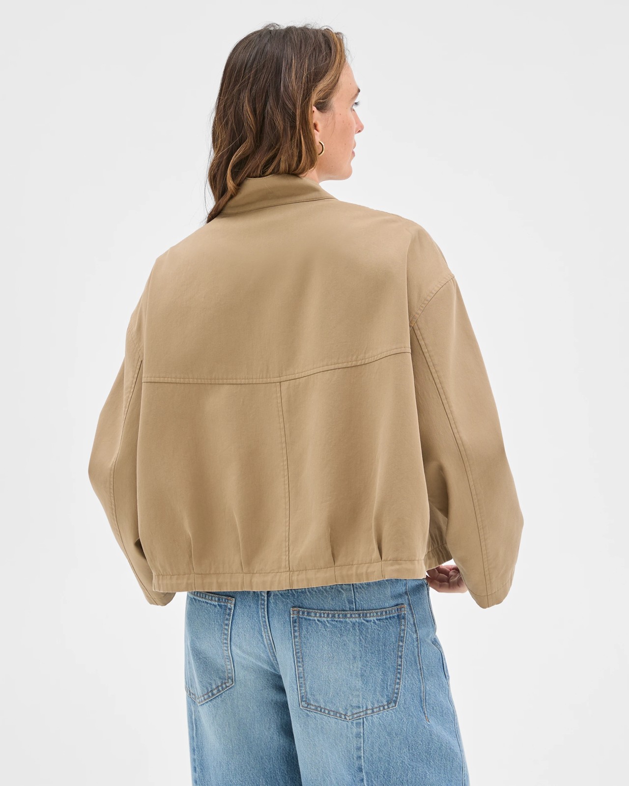 Australian Cotton Blend Bubble Hem Jacket 6 of 6