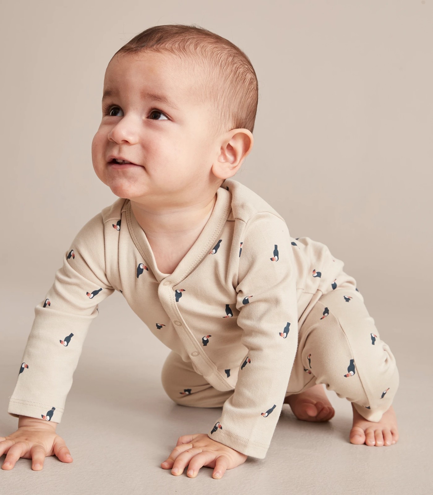 3 Pack Baby Organic Cotton Snap Coveralls 4 of 6