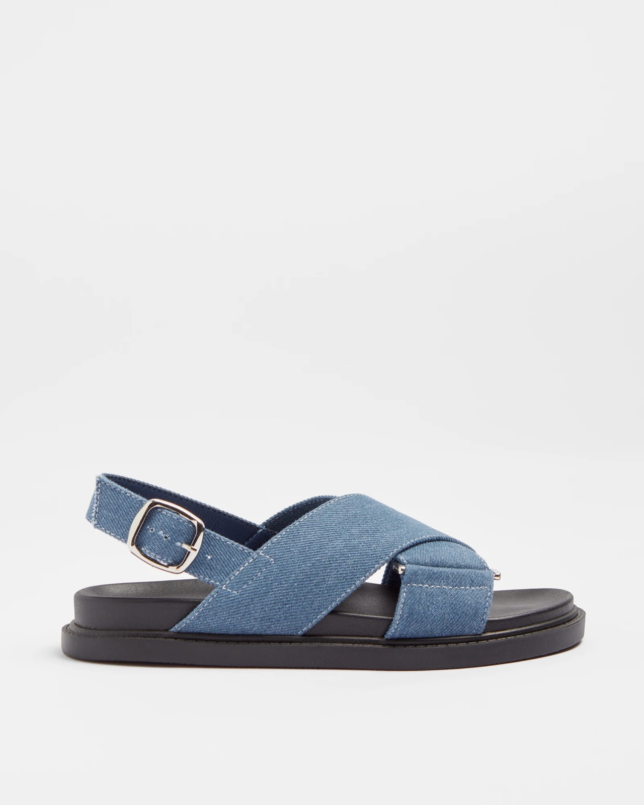 Womens Crossover Moulded Sandal - Maria - Denim | Target Australia