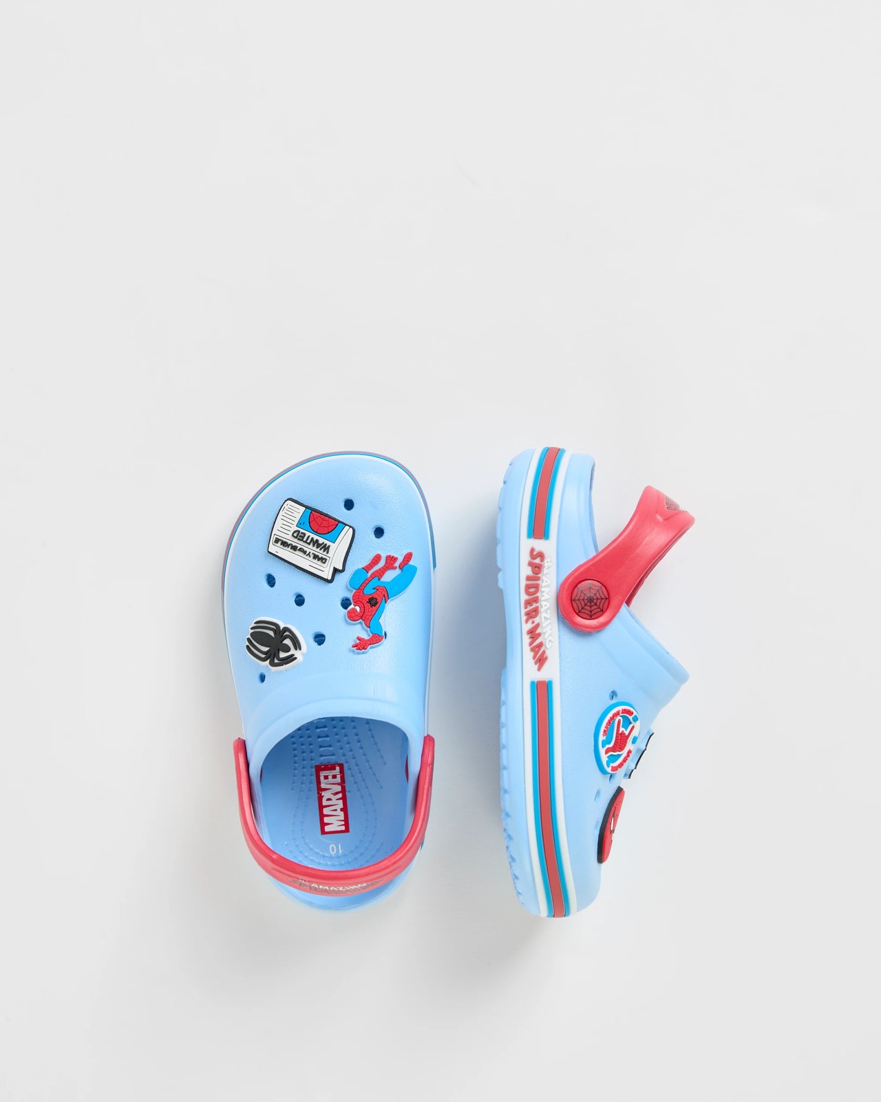 Marvel Baby First Walker/Junior Icon Clogs - Spiderman Blue 3 of 3