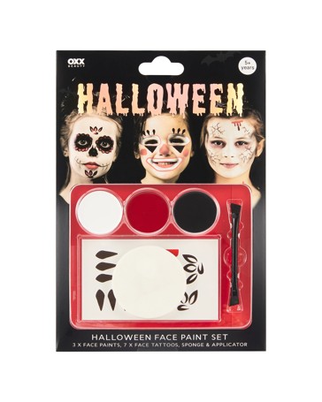 OXX Beauty 12 Piece Halloween Face Paint Set