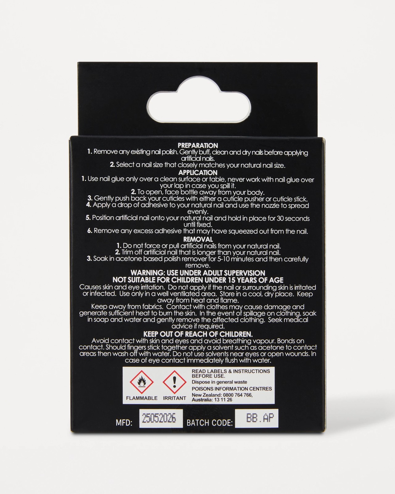 OXX Beauty 24 Pack Artificial Nails with Adhesive, Almond Shape - 3D Teddy 4 of 4
