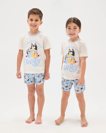 Family Matching Bluey Australian Cotton Younger Kids Pyjama Set