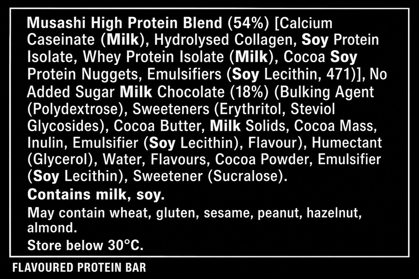 Musashi High Protein Milk Chocolate Brownie Protein Bar 90g 3 of 3