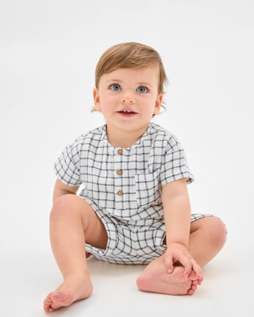 Baby Cotton Double Cloth Top and Short 2 Piece Set