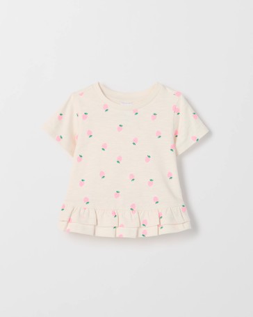 Baby Organic Cotton Ruffle T-Shirt