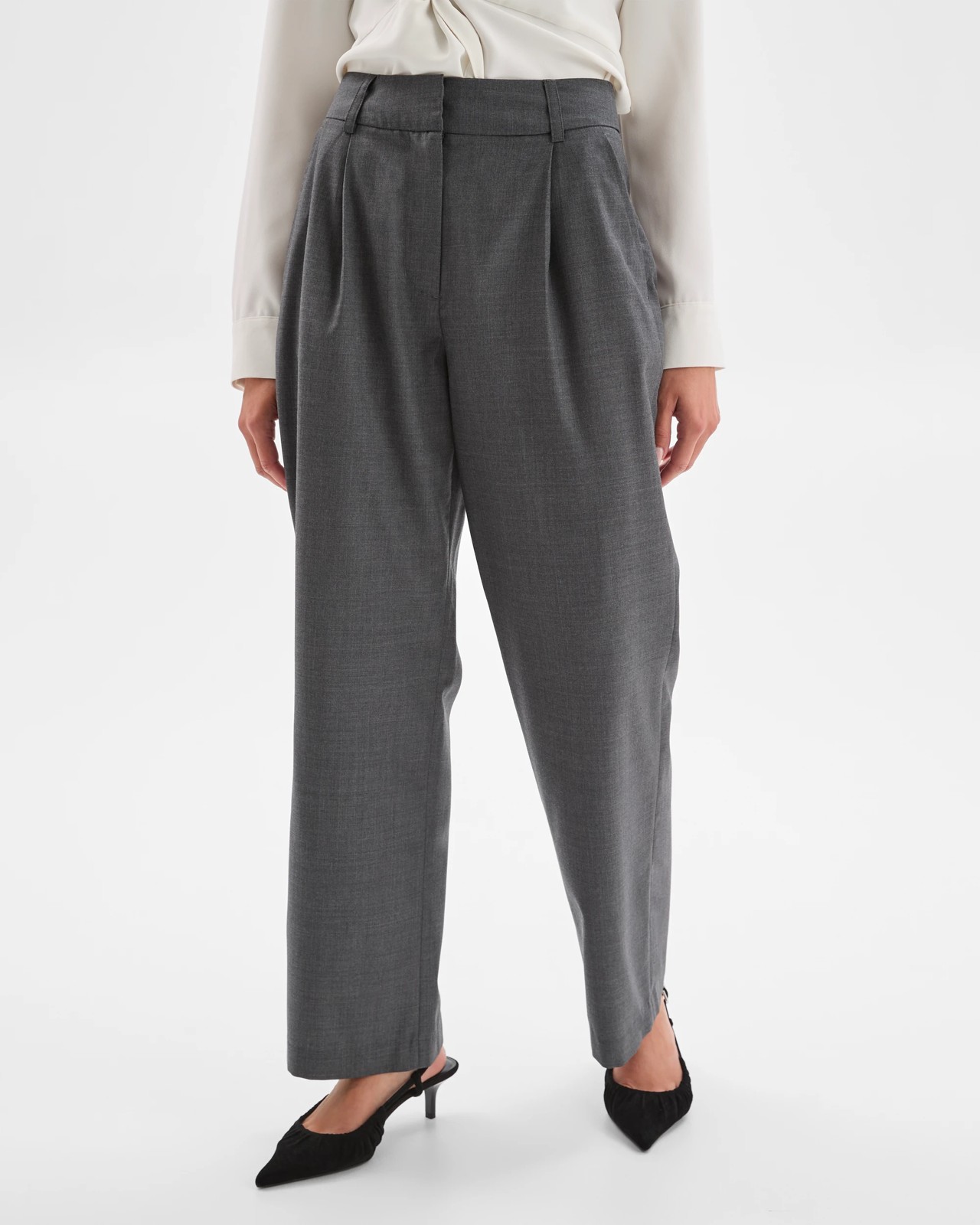 Petites Tailored Straight Leg Pants 2 of 6
