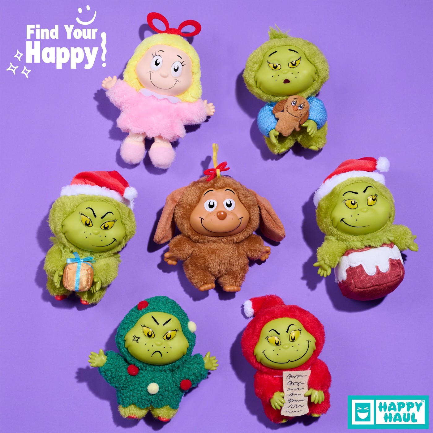 HAPPY HAUL Dr. Seuss: The Grinch Grouchy Greetings Blind Box Plush - Assorted 4 of 5
