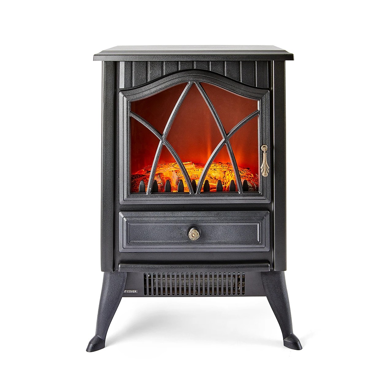 Anko Flame Effect Fireplace Heater - Black 2 of 6