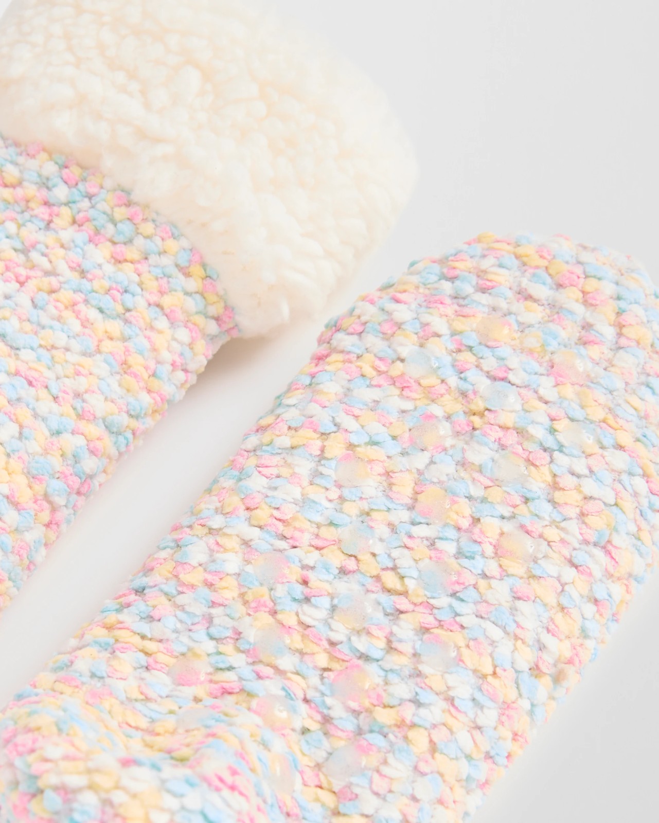 Pom Pom Sherpa Lined Crew Home Socks 3 of 4