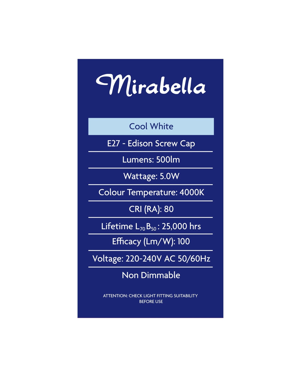Mirabella E27 LED GLS Everyday Globe 3 of 6