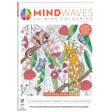 Mindwaves Calming Colouring Australiana