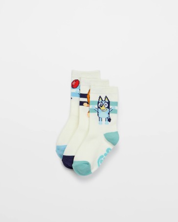 Bluey Younger Boys Crew Socks - 3 Pack