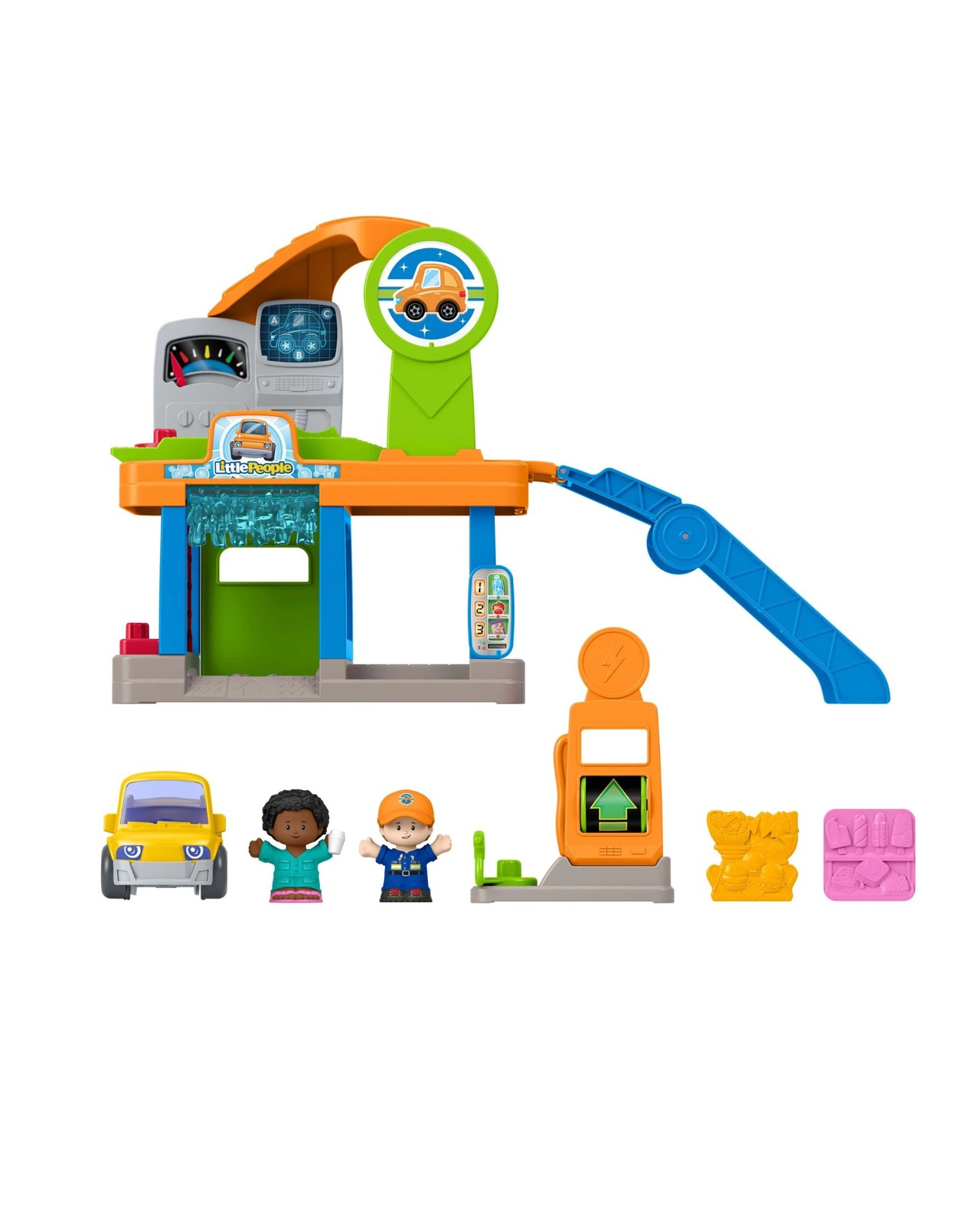 Fisher-Price Little People Fillin’ Fun Service Station Toddler Playset 2 of 5