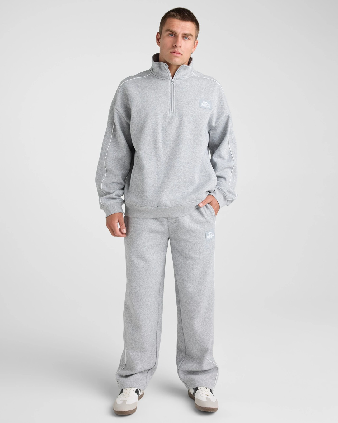 Lonsdale London Sport Straight Leg Track Pant - Grey 4 of 4