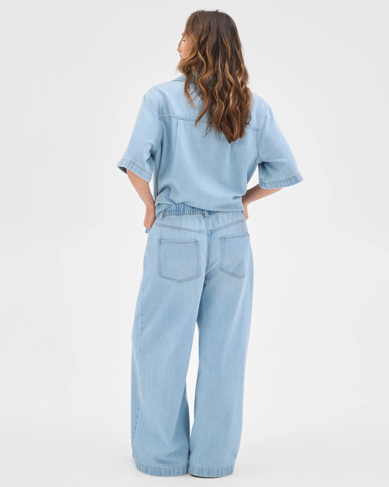 Airloom Pull On Wide Leg Denim Jeans 6 of 6