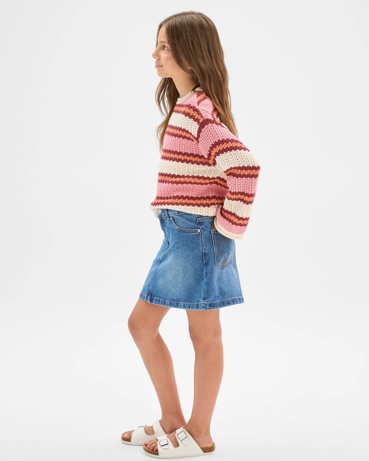 Heart Pocket Denim Skirt 4 of 5