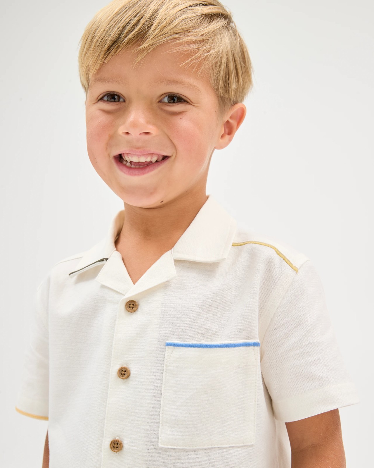 Australian Cotton Short Sleeve Shirt and Shorts Set 3 of 6