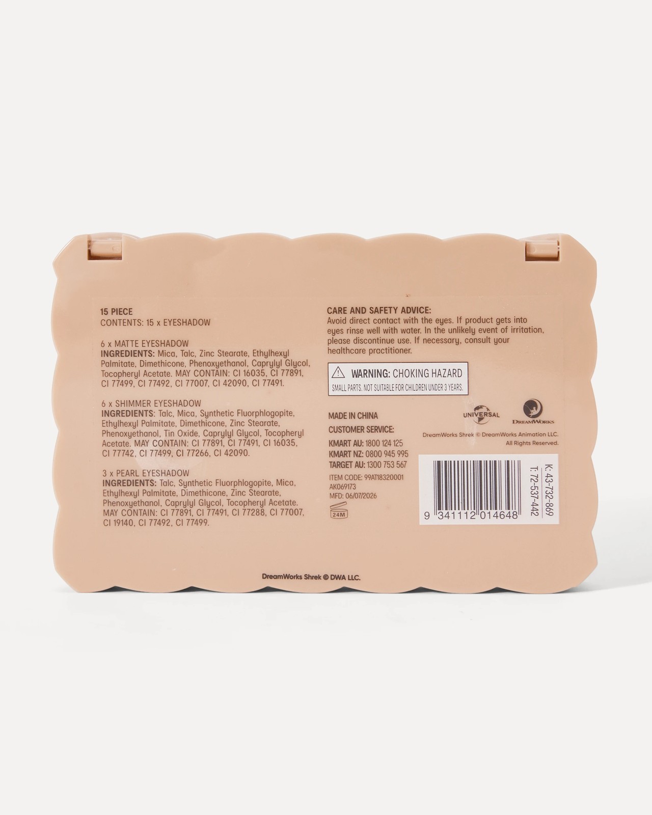 DreamWorks Shrek 15 Shades Eyeshadow Palette 6 of 6