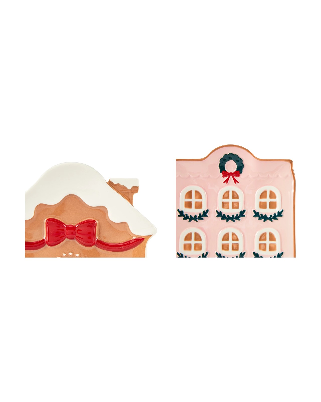 Anko 2 Pack Christmas Village Plates 2 of 2