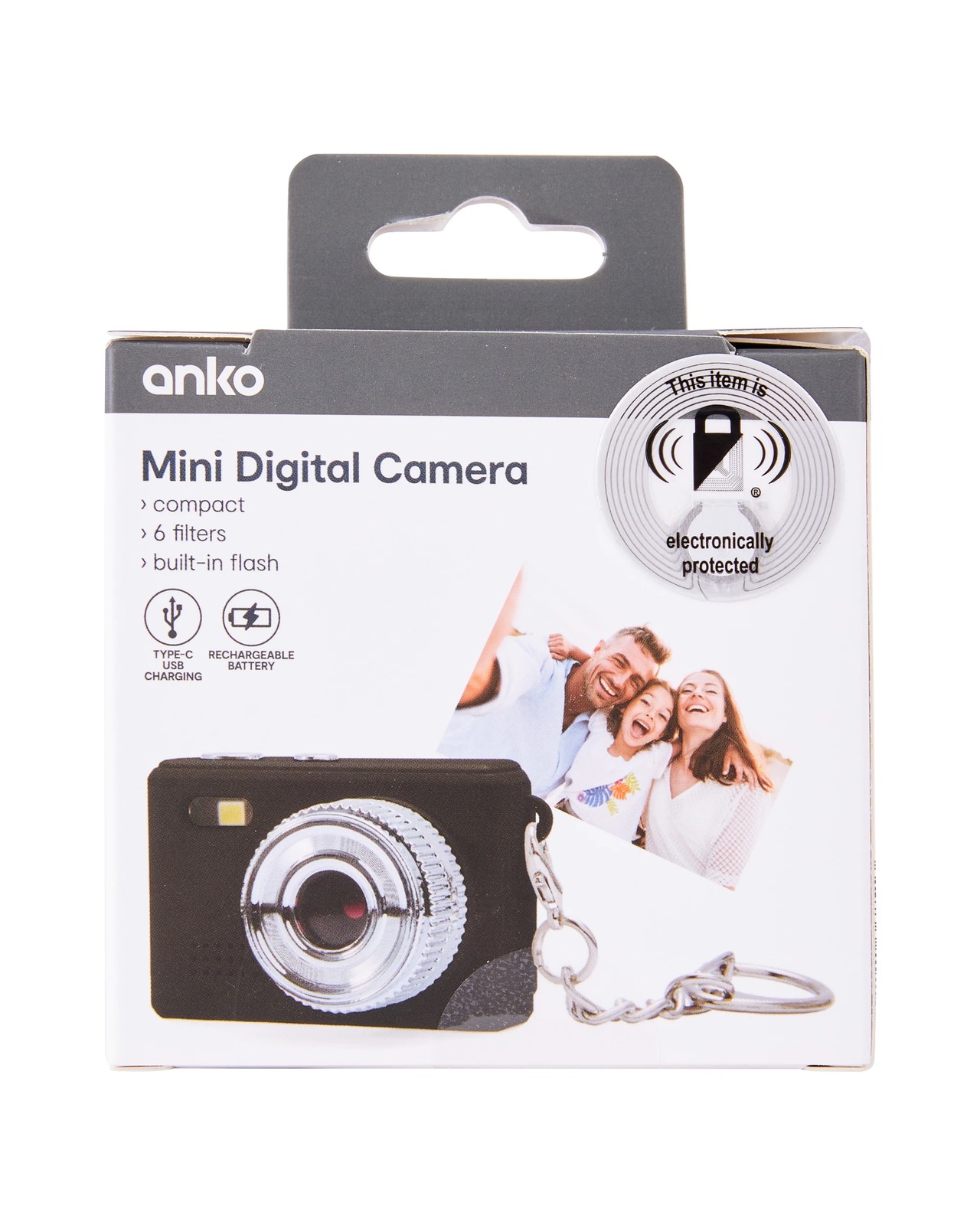 Mini Digital Camera, Black - Anko 6 of 6