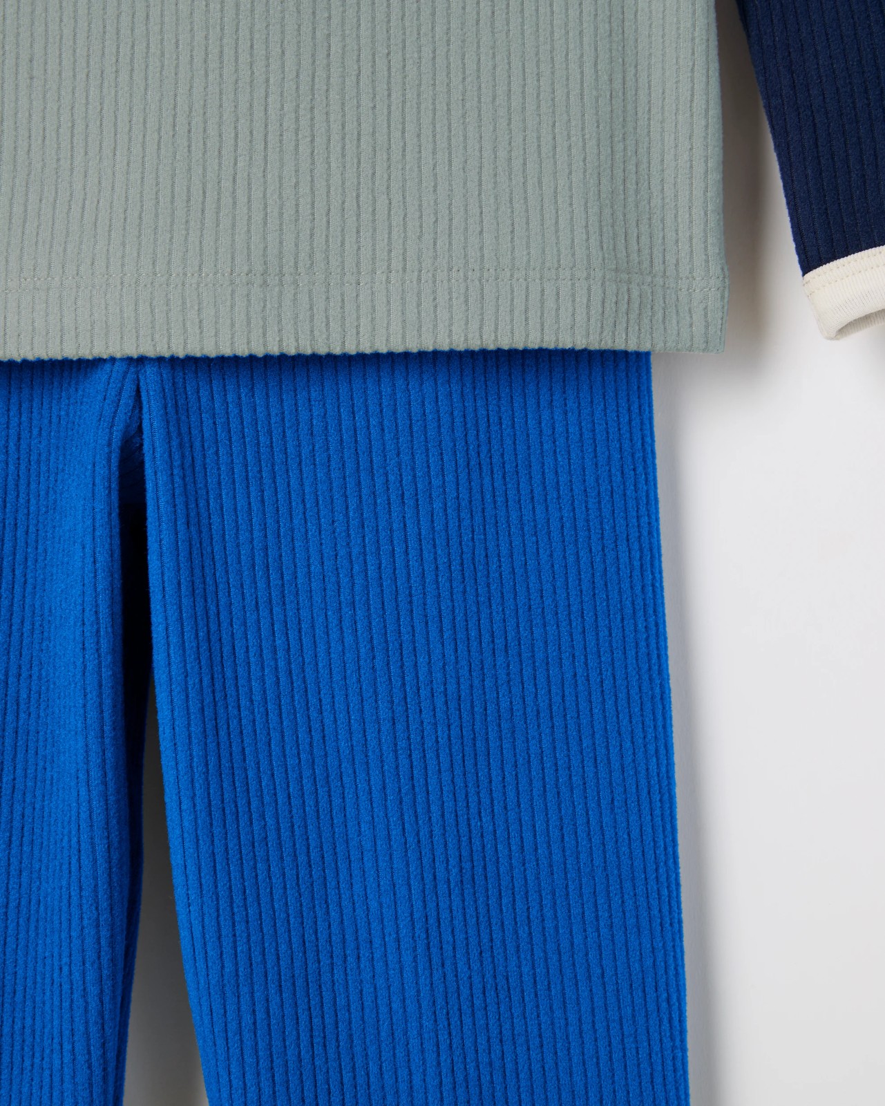 Younger Boys Ribbed Knit Pyjama Set 2 of 3