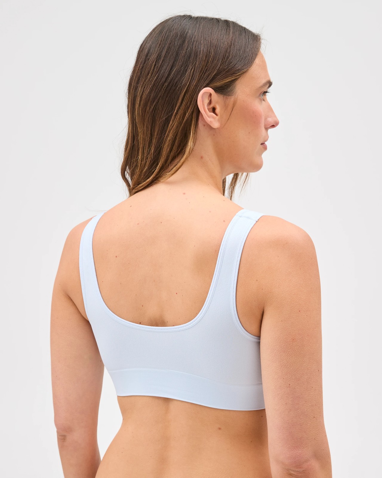Bonds Seamless Comfy Crop Top  - Blue Snow 5 of 5