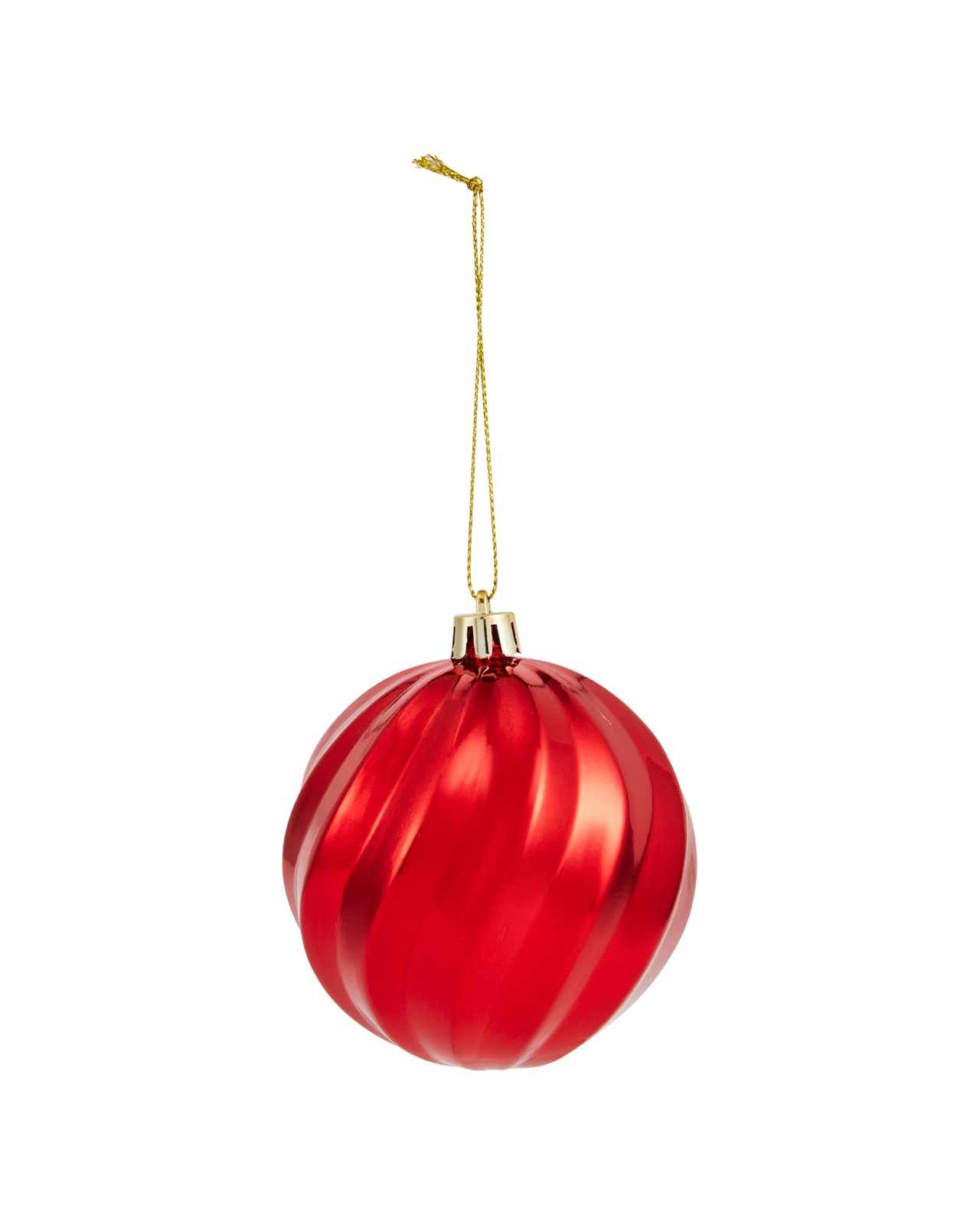 Anko 8 Pack of 8cm Red Baubles 3 of 6