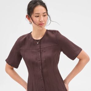 Summer Twill Seam Detail Shirt - Preview