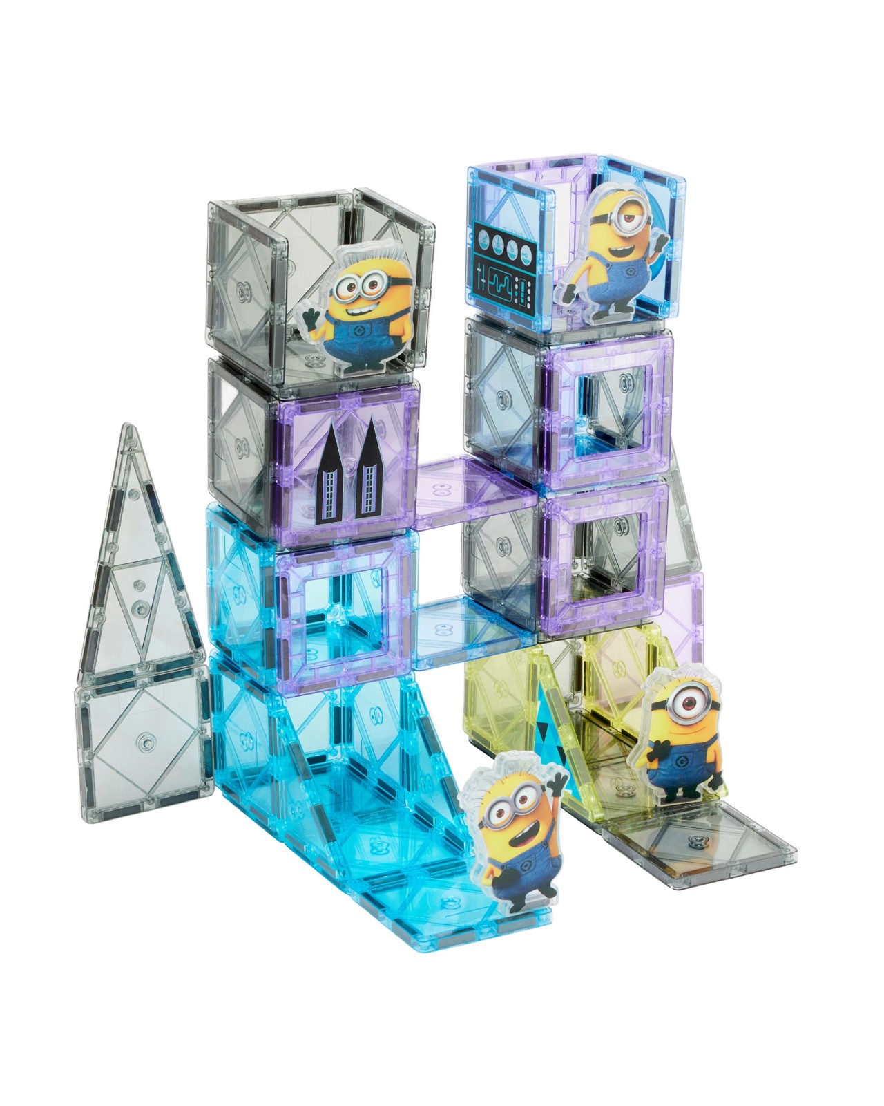 65 Piece Illumination's Minions Magnetic Tiles Activity Set 2 of 5