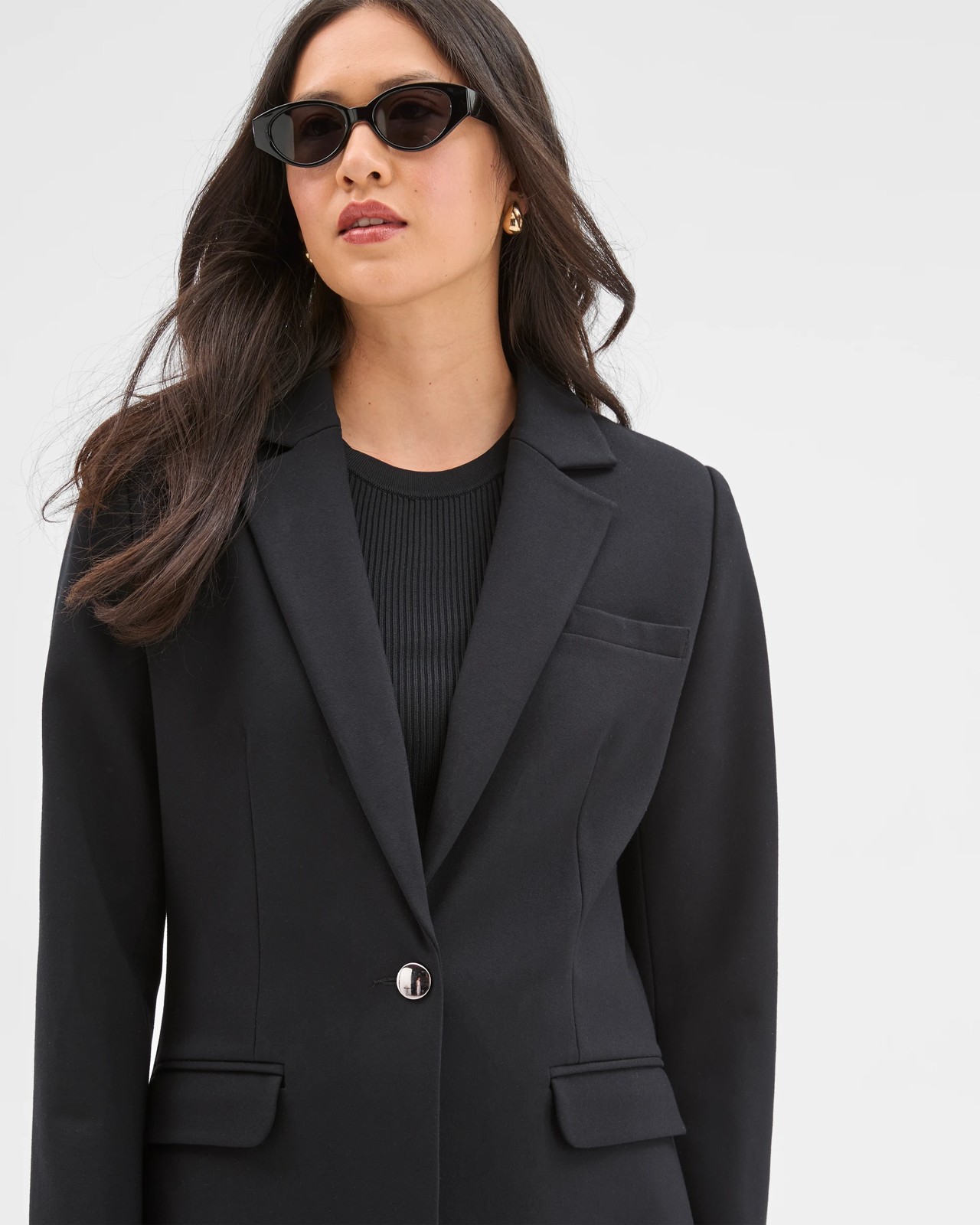 Preview Ponte Single Breasted Blazer 3 of 6