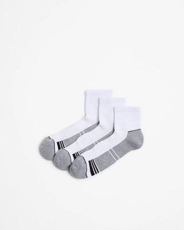 Australian Cotton Blend 3 Pack Sport Quarter Crew Socks - Maxx