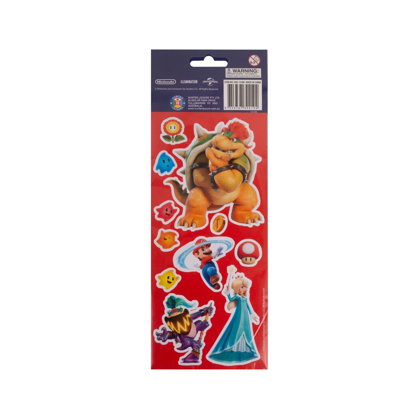 Super Mario 2 Puffy Stickers 3-Pack 3 of 3