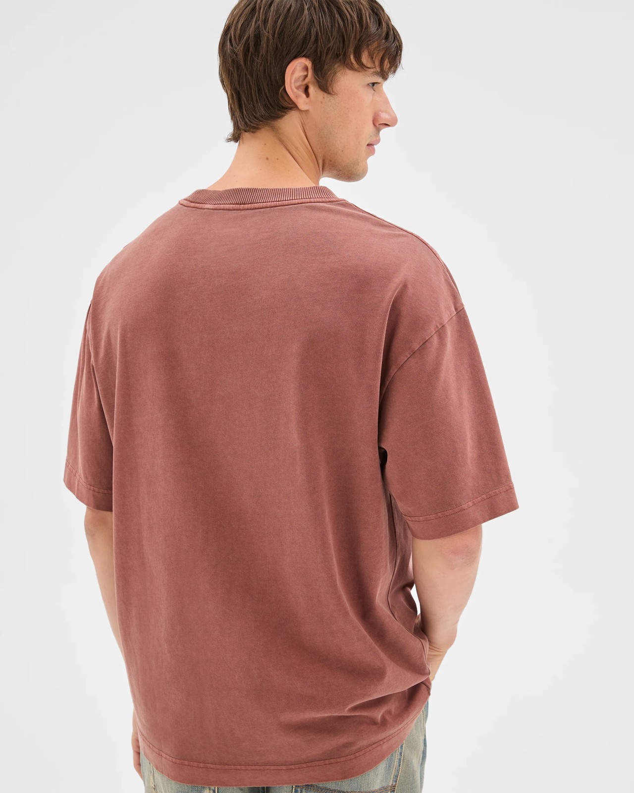 Commons Australian Cotton Boxy Heavyweight Core T-Shirt - Rust  6 of 6