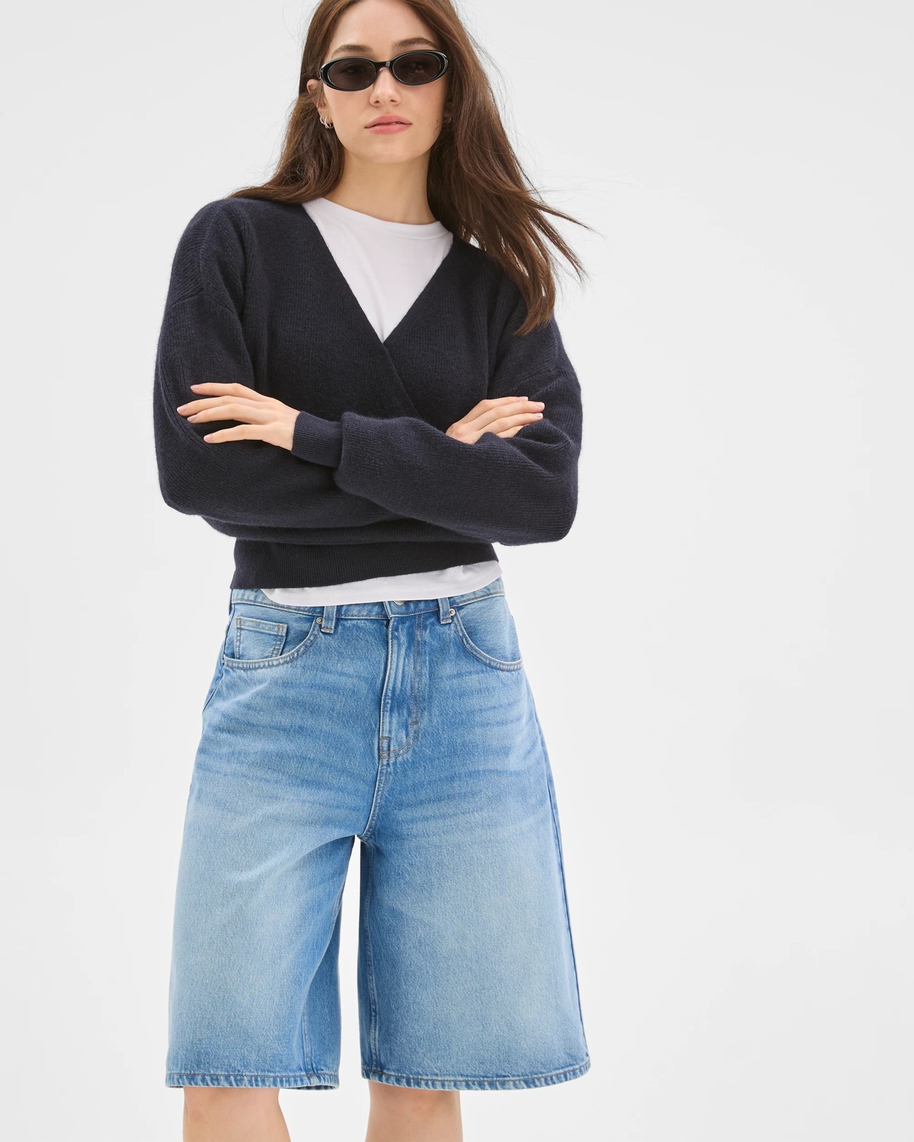 Lily Loves Australian Cotton Blend Denim Jorts 5 of 6