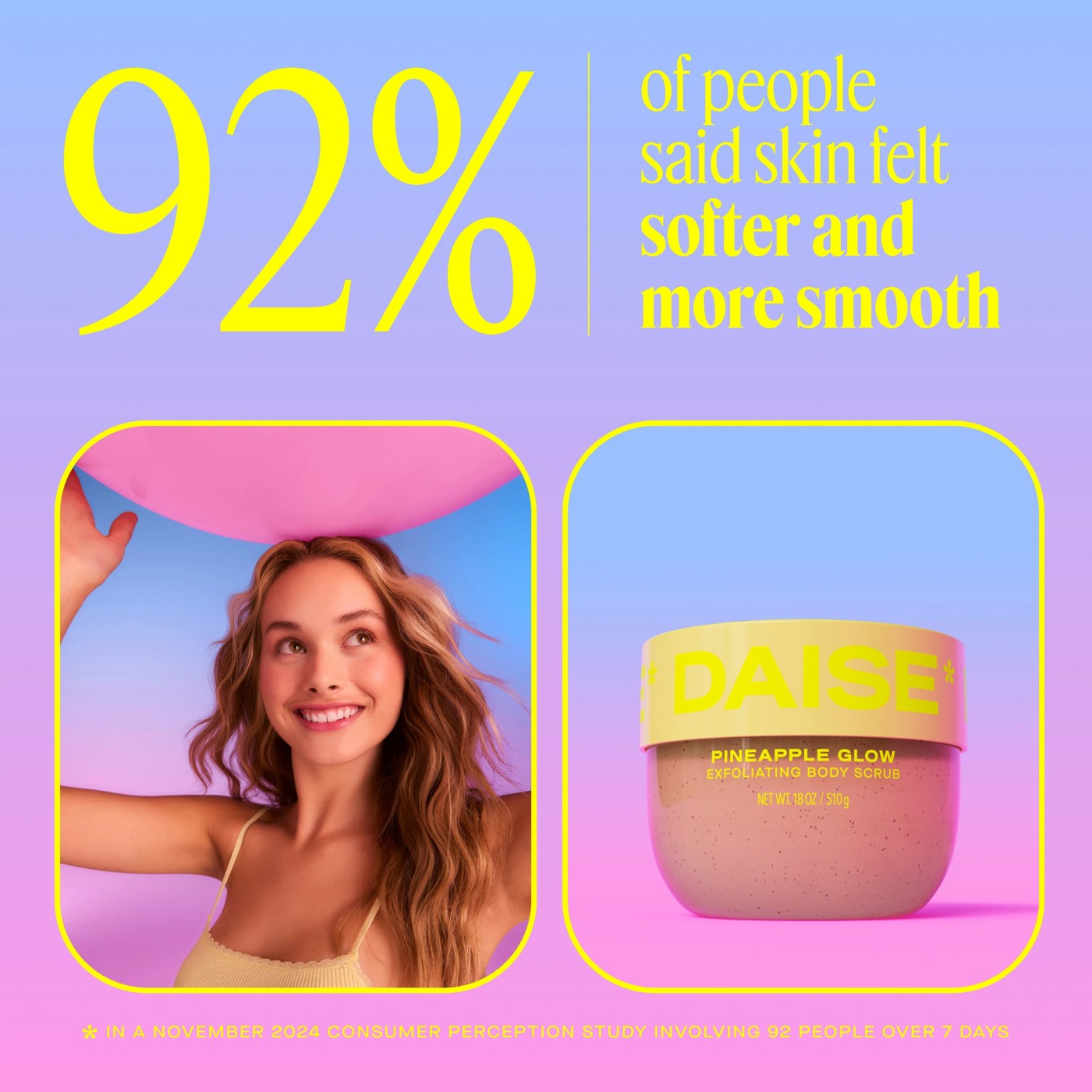 DAISE Exfoliating Body Scrub 510g - Pineapple Glow 6 of 6