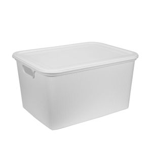 Anko 75L Ribbed Storage Tub - White product image