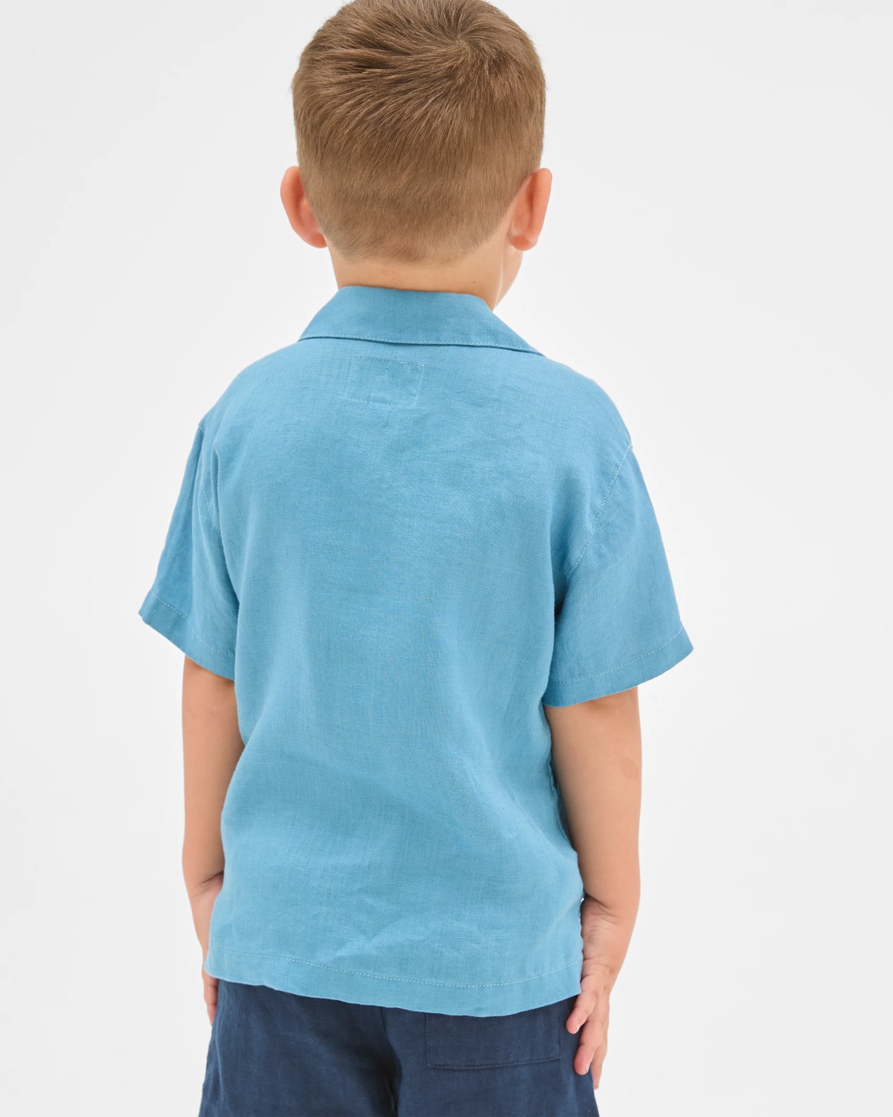 European Linen Shirt - Blue 4 of 6