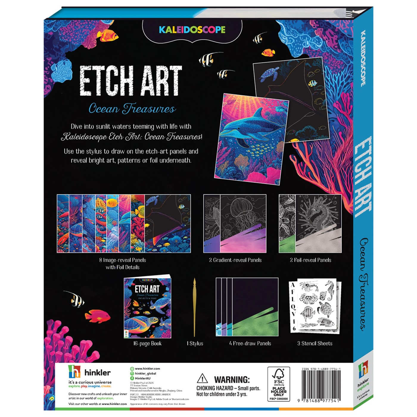 Kaleidoscope Etch Art: Ocean Treasures - Book 2 of 5