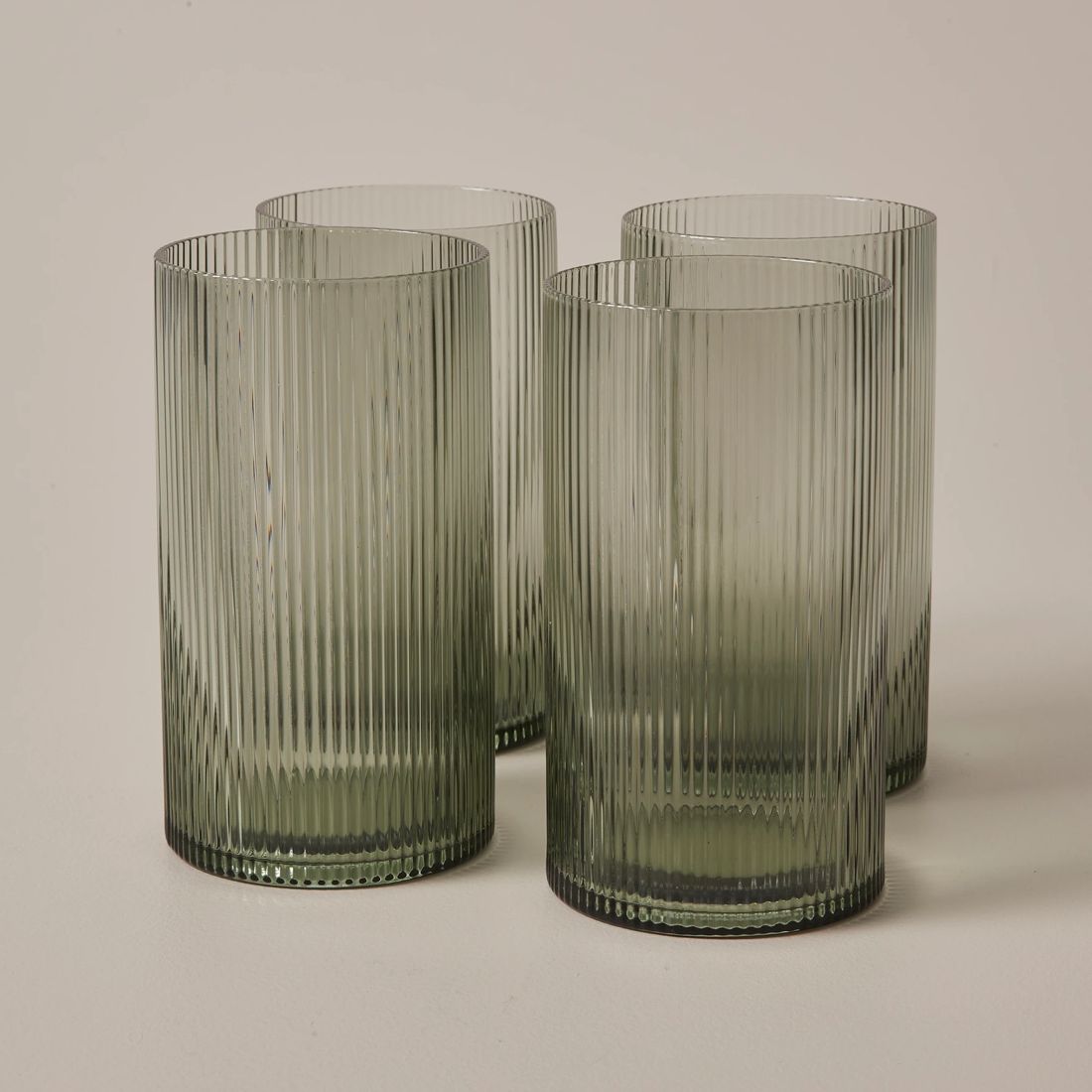 4 Pack Airley Ribbed Highball Glasses Target Australia